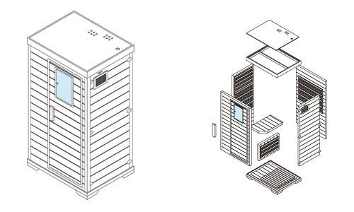 パネル式　自宅用サウナ