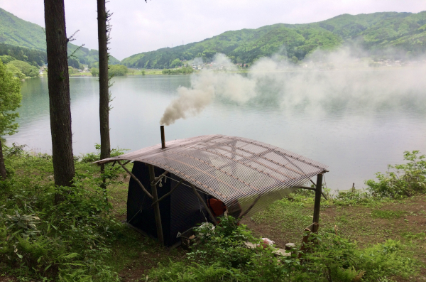 サウナテント in 湖畔