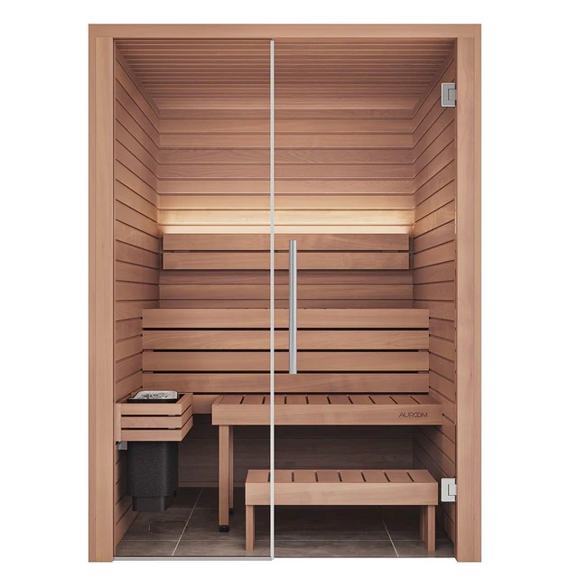 【藤森慎吾氏導入モデル】北欧産キャビンサウナ Auroom Cala Glass（2-3人用 / 1番人気 / 家庭用サウナ / 事業用サウナ）