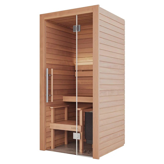 北欧産キャビンサウナ Auroom Cala Mini（1人用 / 人気モデル / マンション・賃貸設置可 / 家サウナ）- 屋内用サウナ –