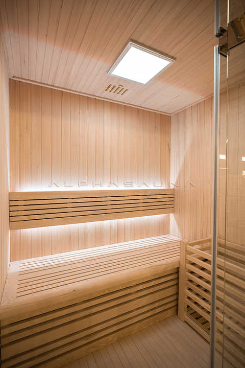屋内用サウナINDOOR SAUNA　L字型ベンチ