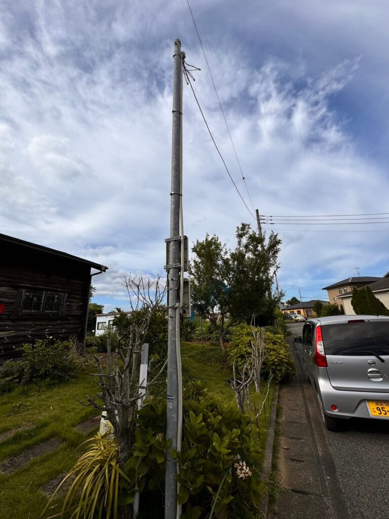 ポール 分電盤 増設 サウナ