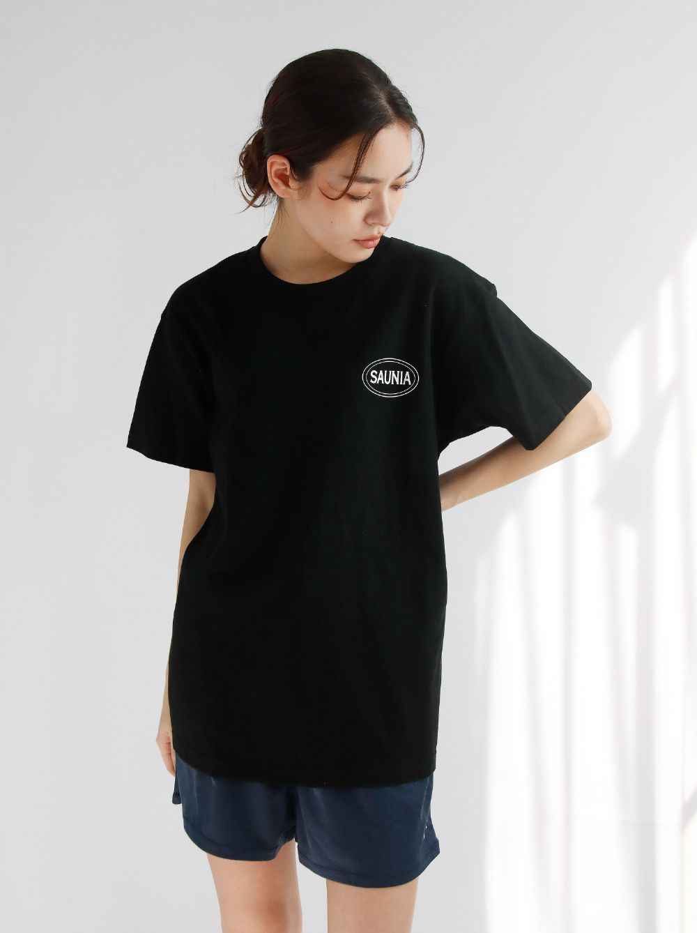 サウニアオリジナル　Tシャツ　BLACK
