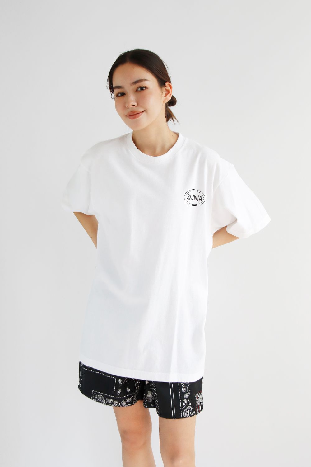 サウニアオリジナル　Tシャツ　ホワイト　M