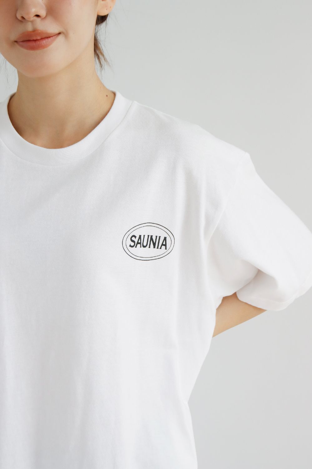 サウニアオリジナル　Tシャツ　ホワイト　M