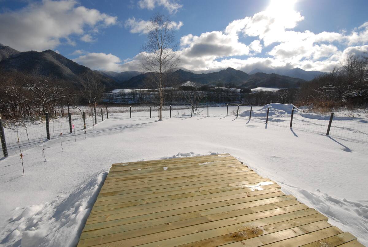 【手作りサウナ】北大雪の山々を眺めてのんびりできる静かな一軒家