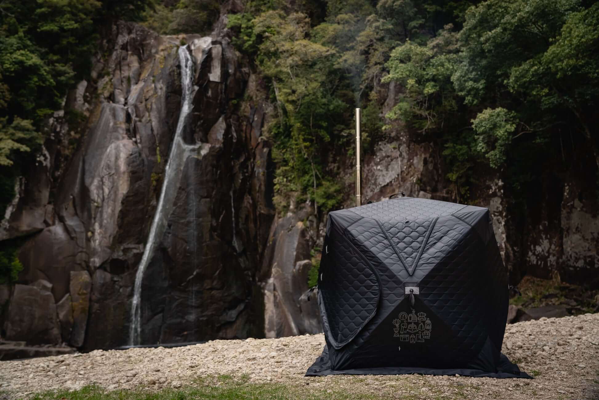SAUNA TENT MINI2(サウナテントミニ2) HxGN BLACK 1人~2人用 テント単品
