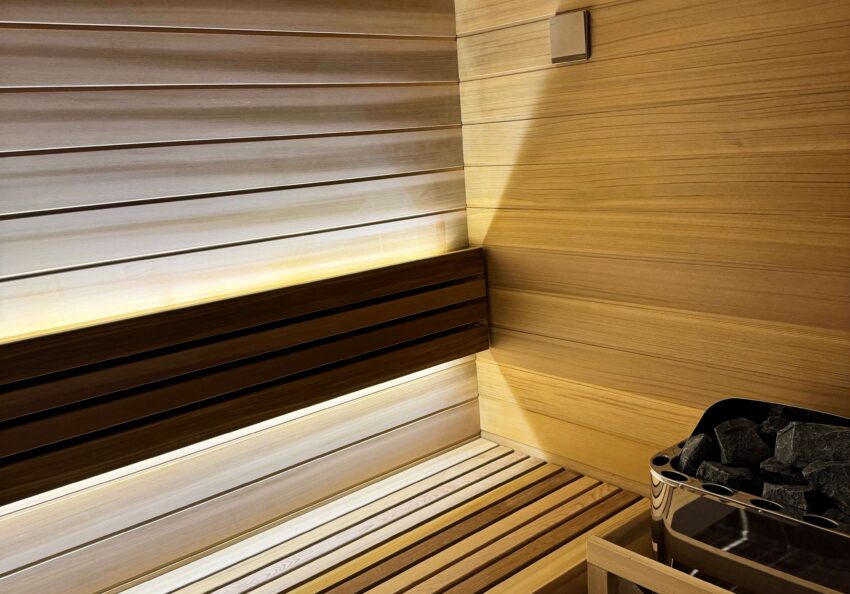 屋内用サウナレッドシダーベンチ