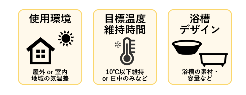 自宅用水風呂 チラー 選び方