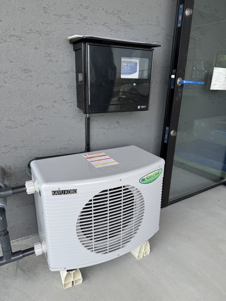 五右衛門風呂にチラー配管し水風呂化しました