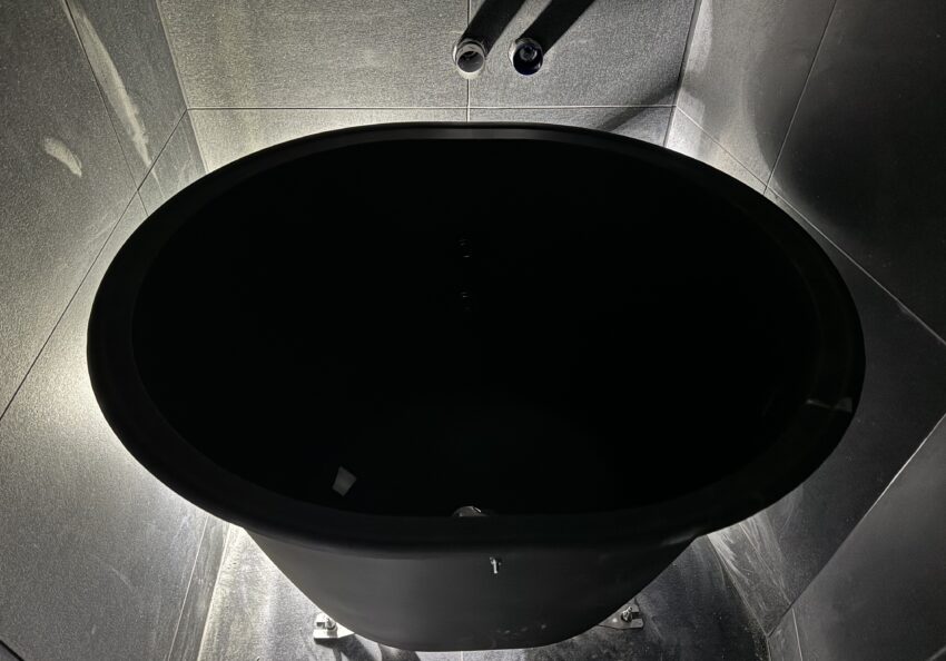 五右衛門風呂にチラー配管し水風呂化しました