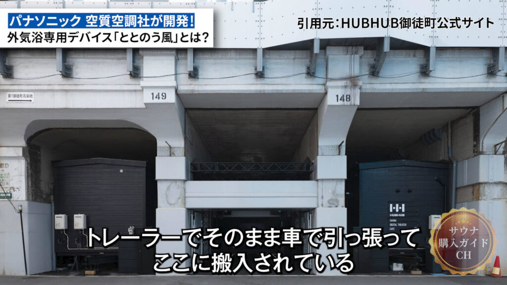 外気浴専用デバイス「ととのう風」　サウナ