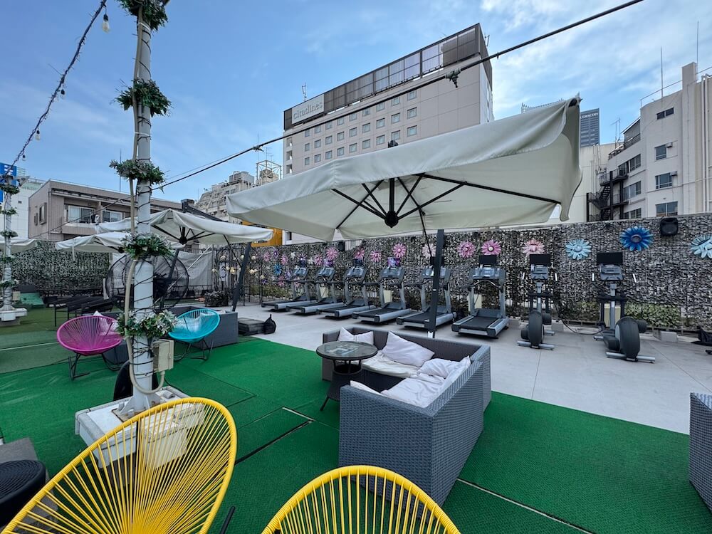 新宿天然温泉 テルマー湯 屋上