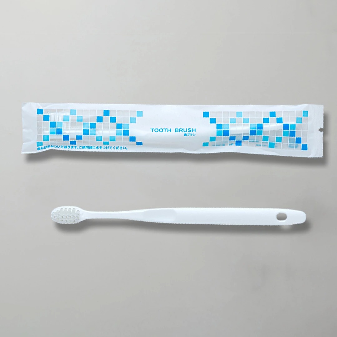 使い捨てハブラシ　業務用　液体ハミガキ(キシリトール付き)袋入り　歯ブラシ