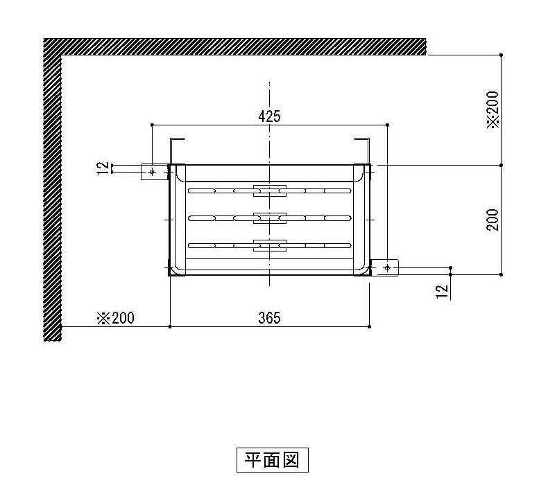 helo Hanko80　三相8.0kw　クローム　電気ストーブ 図面
