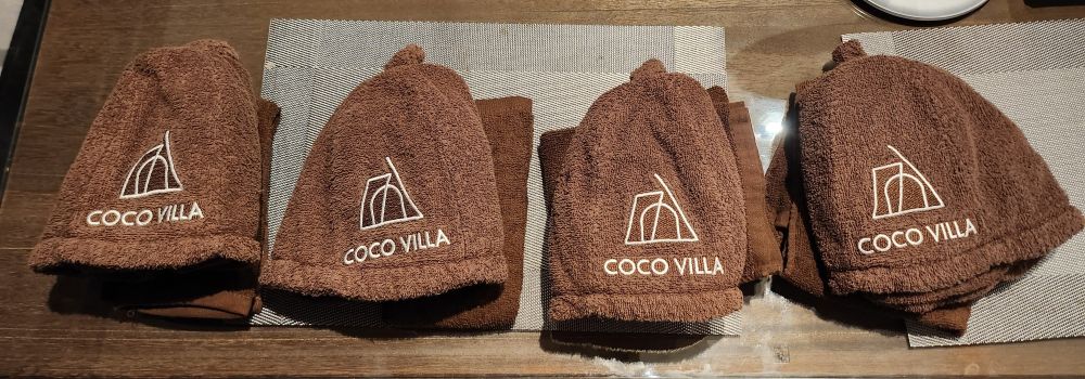 COCO VILLA　オリジナルロゴ　サウナハット