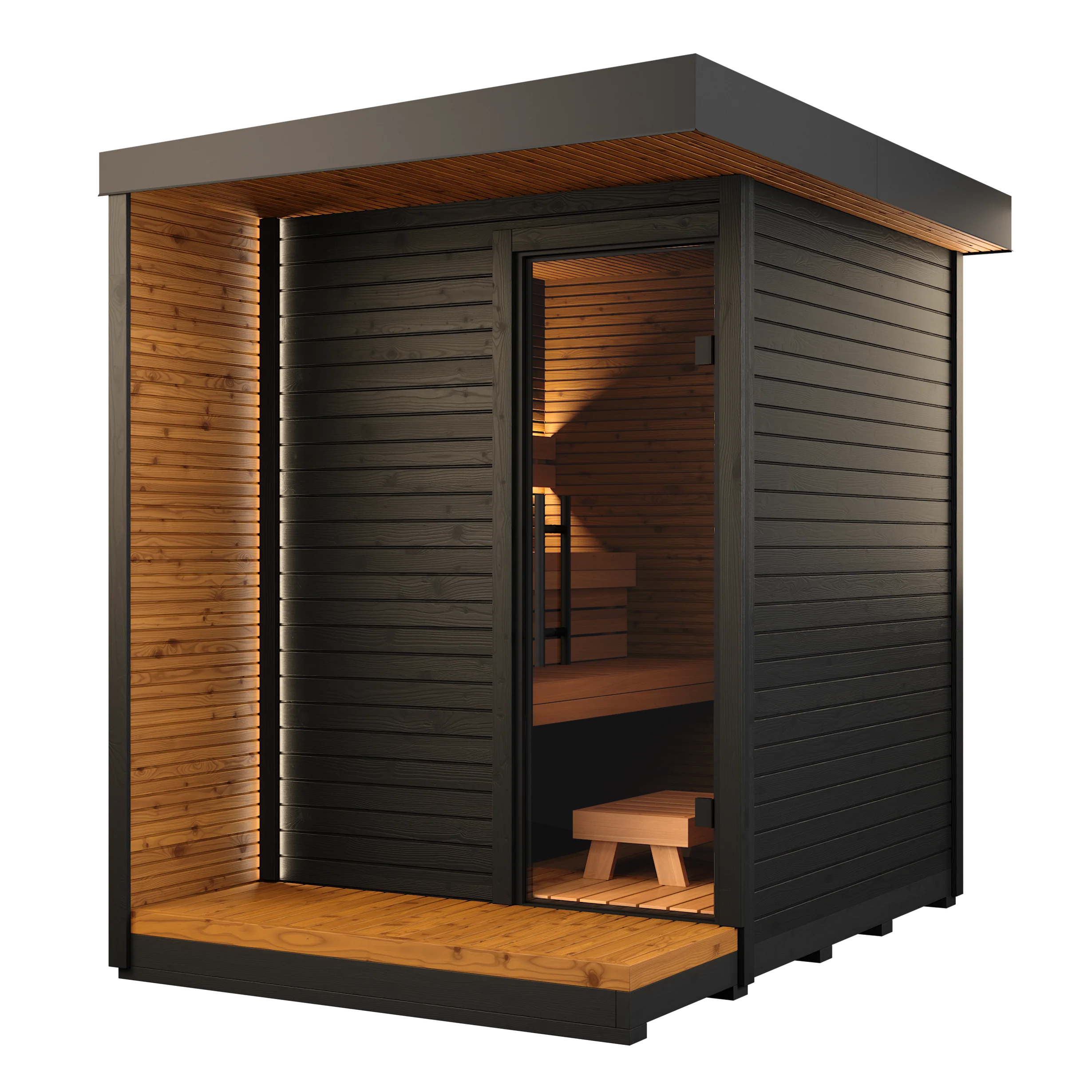 屋外用サウナ “Auroom Kaia L” -北欧産-（5-6人用 / 屋外用 / 家庭用サウナ / 事業用サウナ）