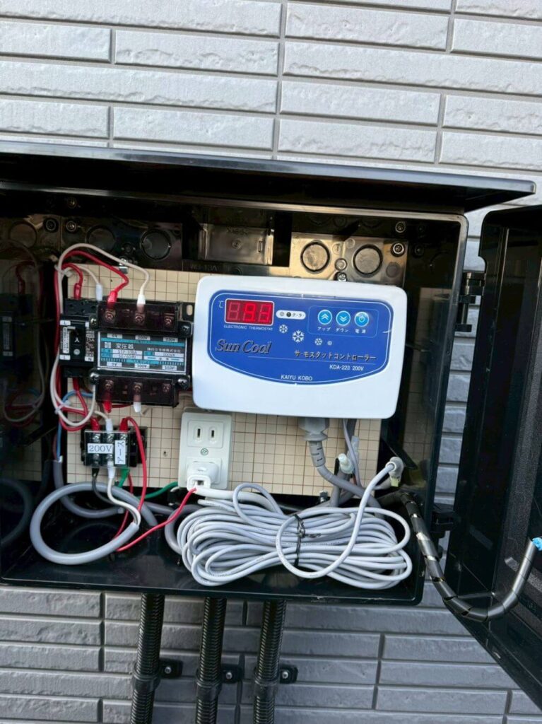 自宅用五右衛門浴槽 冷却チラー 水風呂