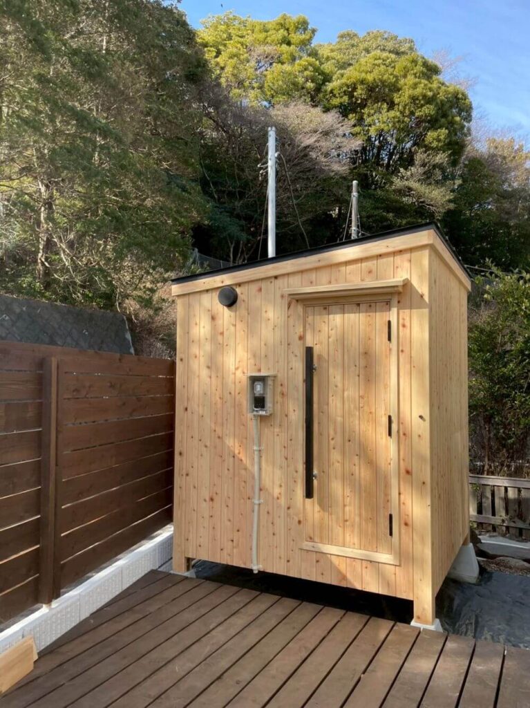 民泊物件 屋外サウナ