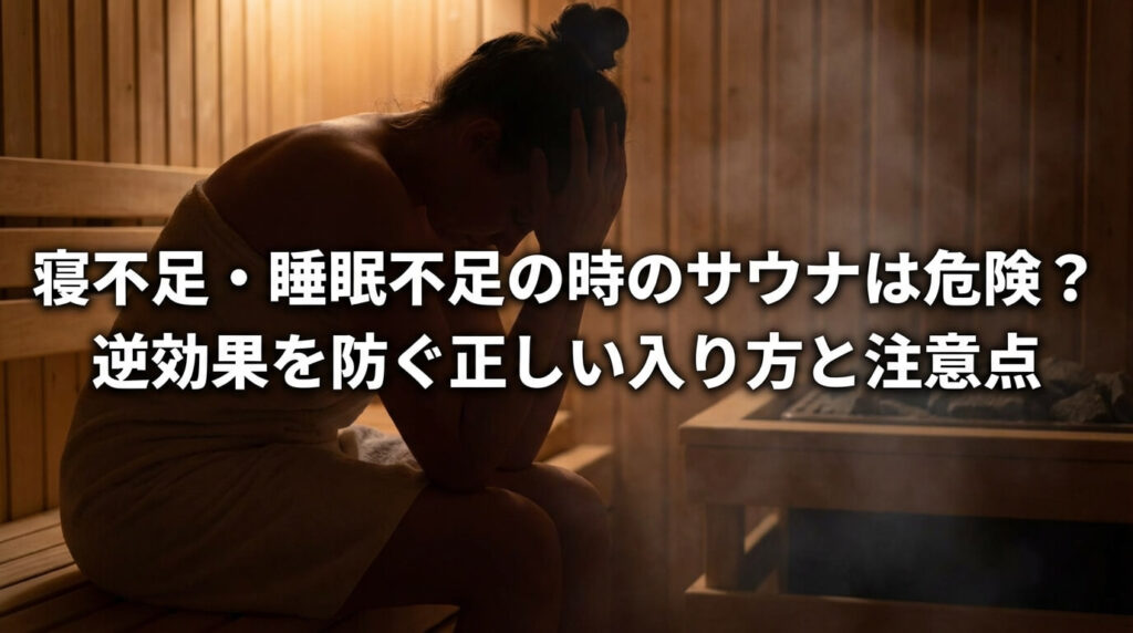 寝不足・睡眠不足の時のサウナは危険？逆効果を防ぐ正しい入り方と注意点