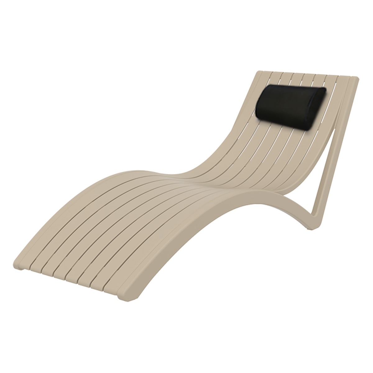 SE スリム サンラウンジャー + ピロークッション 2点セット