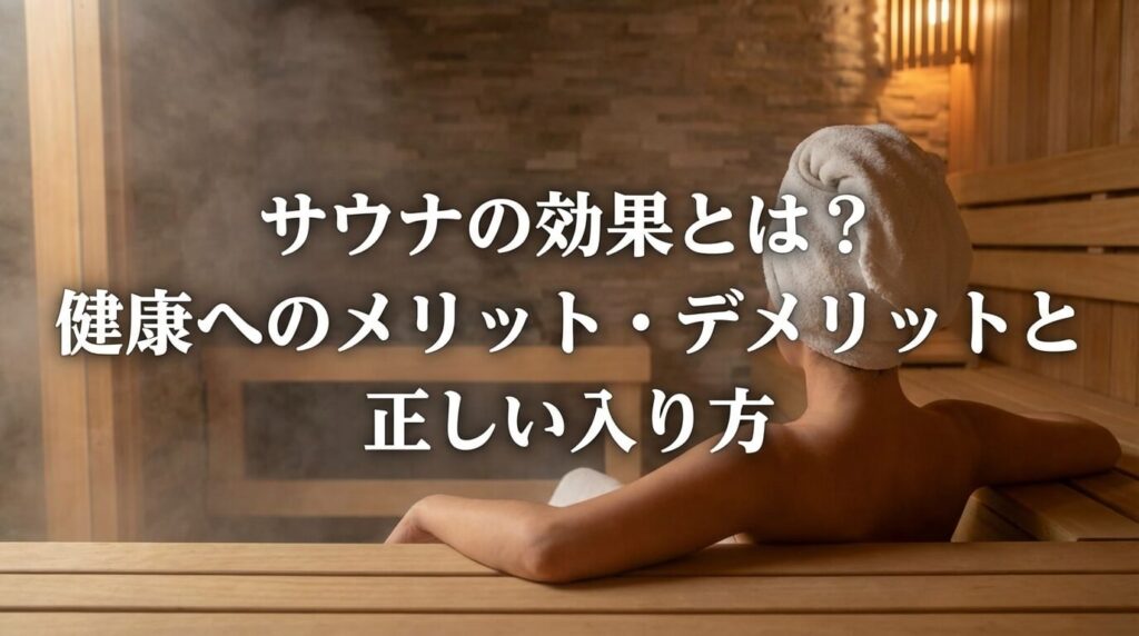サウナの効果とは？健康へのメリット・デメリットと正しい入り方