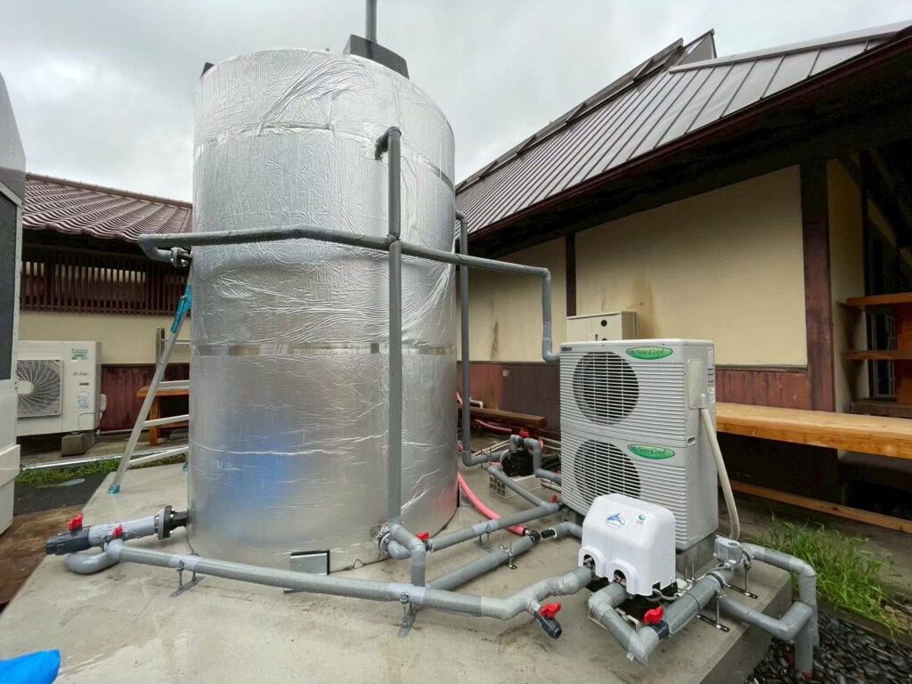 島根県 温浴施設 タンク式チラー工事