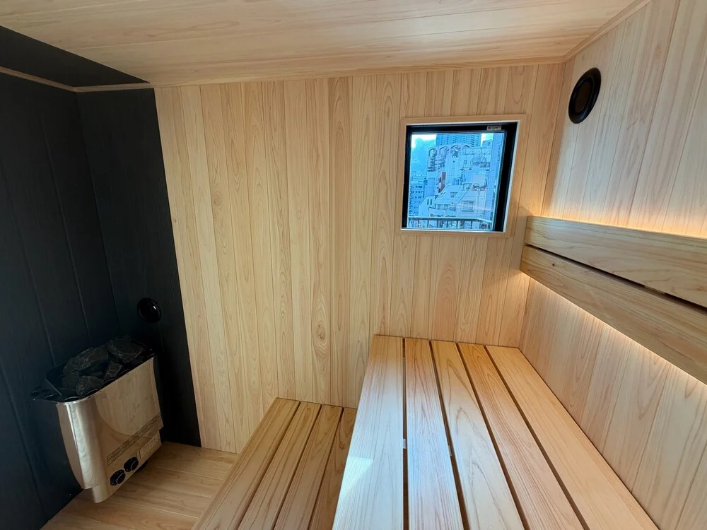 東京・品川 屋外用サウナショールーム
